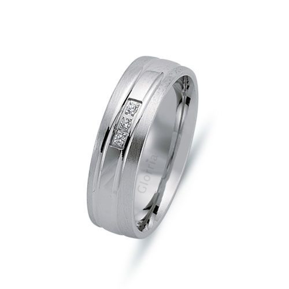 Glorria 925k Sterling Silver 5,5mm Woman Wedding Ring