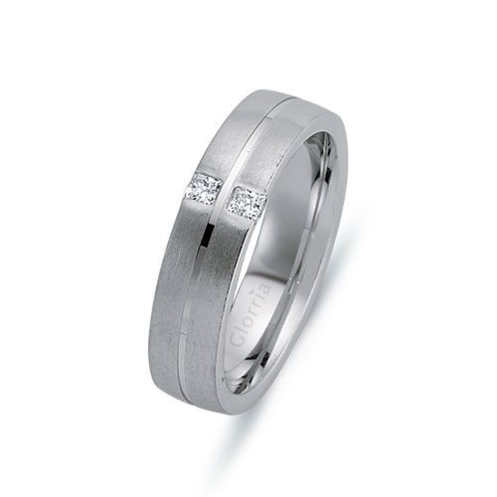 Glorria 925k Sterling Silver 6mm Woman Wedding Ring