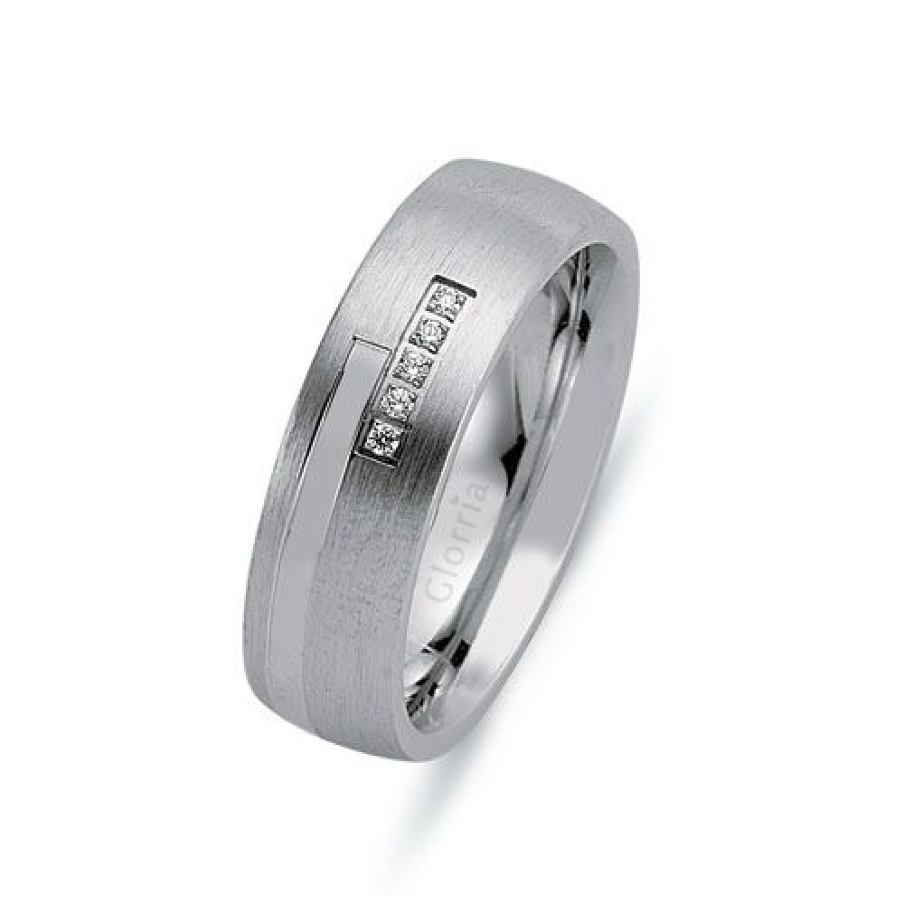 Glorria 925k Sterling Silver 6mm Woman Wedding Ring