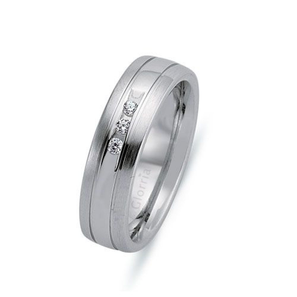 Glorria 925k Sterling Silver 6.5mm Woman Wedding Ring