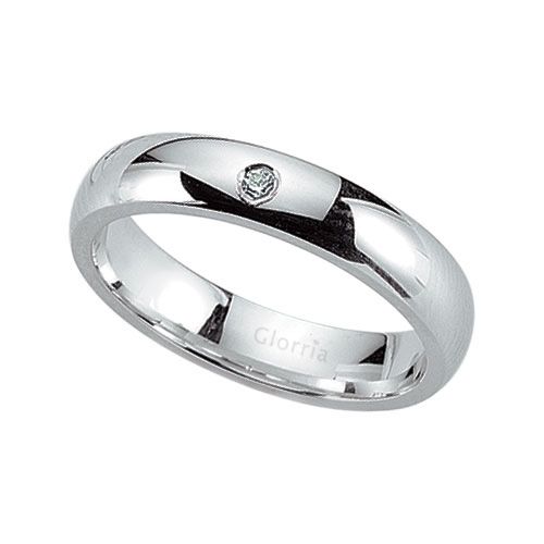 Glorria 925k Sterling Silver 4mm Woman Wedding Ring Glorria 925k Sterling Silver 4mm Woman Wedding Ring