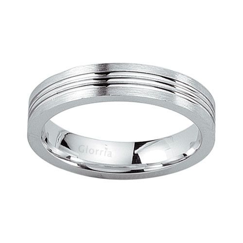 Glorria 925k Sterling Silver 4mm Woman Wedding Ring Glorria 925k Sterling Silver 4mm Woman Wedding Ring