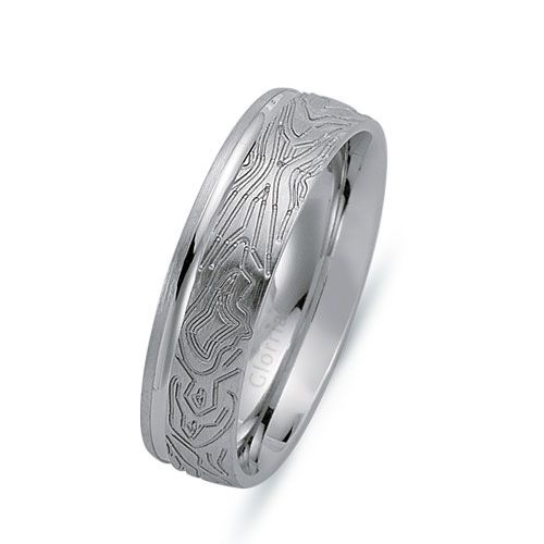 Glorria 925k Sterling Silver 6mm Wedding Rows Glorria 925k Sterling Silver 6mm Wedding Rows