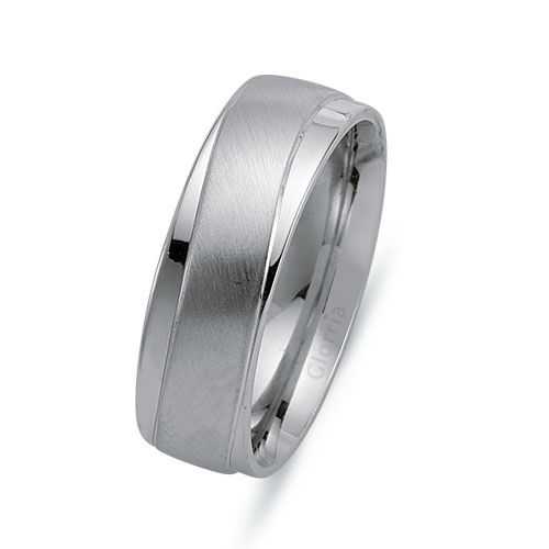 Glorria 925k Sterling Silver 7mm Wedding Rows Glorria 925k Sterling Silver 7mm Wedding Rows