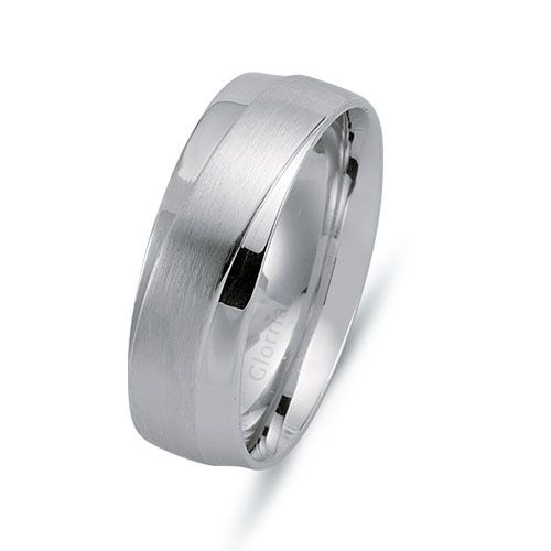 Glorria 925k Sterling Silver 7mm Wedding Rows Glorria 925k Sterling Silver 7mm Wedding Rows