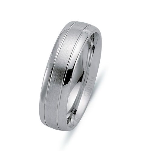 Glorria 925k Sterling Silver 6mm Wedding Rows Glorria 925k Sterling Silver 6mm Wedding Rows