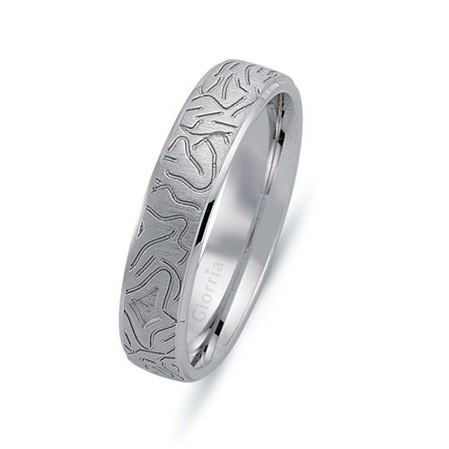 Glorria 925k Sterling Silver 5mm Wedding Rows Glorria 925k Sterling Silver 5mm Wedding Rows