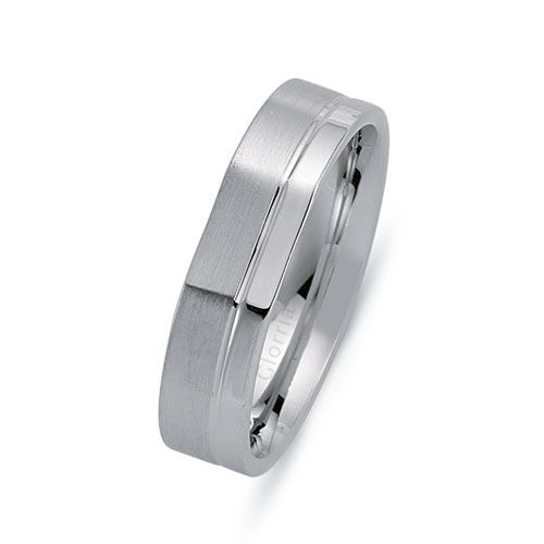 Glorria 925k Sterling Silver 5.5mm Wedding Rows Glorria 925k Sterling Silver 5.5mm Wedding Rows
