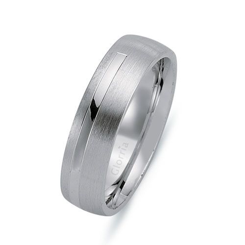 Glorria 925k Sterling Silver 6mm Wedding Rows Glorria 925k Sterling Silver 6mm Wedding Rows