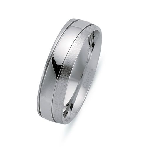 Glorria 925k Sterling Silver 6mm Wedding Rows Glorria 925k Sterling Silver 6mm Wedding Rows