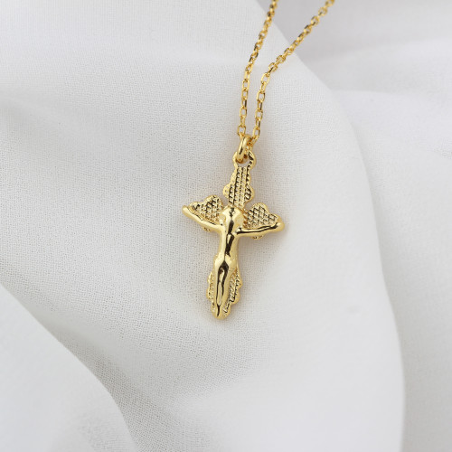 Glorria 925k Sterling Silver Cross Necklace