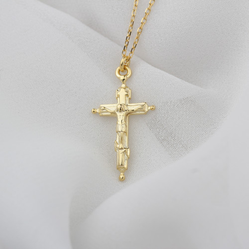 Glorria 925k Sterling Silver Cross Necklace