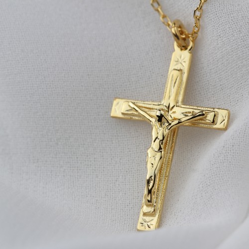 Glorria 925k Sterling Silver Cross Necklace