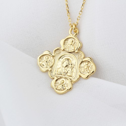 Glorria 925k Sterling Silver Virgin Mary Necklace Glorria 925k Sterling Silver Virgin Mary Necklace