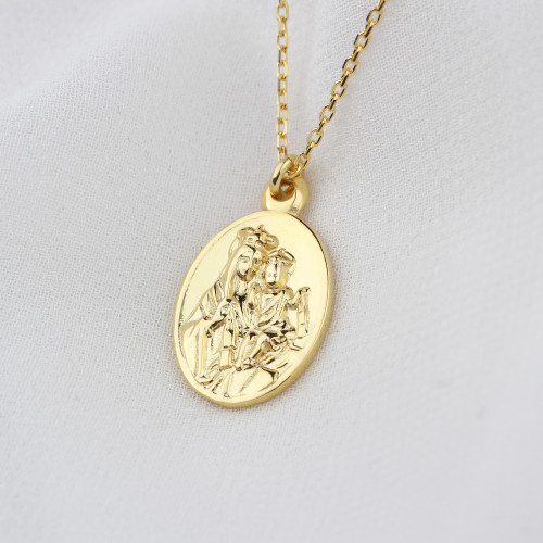Glorria 925k Sterling Silver Virgin Mary Necklace Glorria 925k Sterling Silver Virgin Mary Necklace