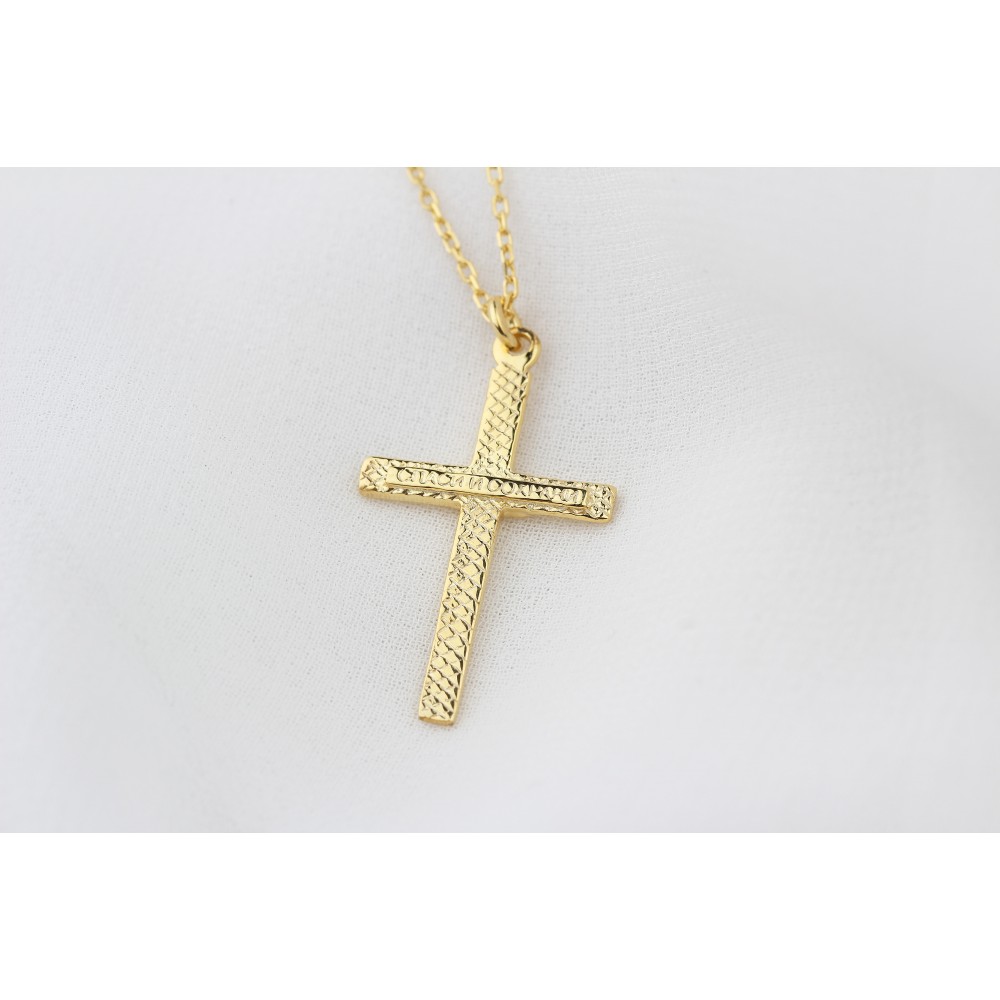 Glorria 925k Sterling Silver Cross Necklace