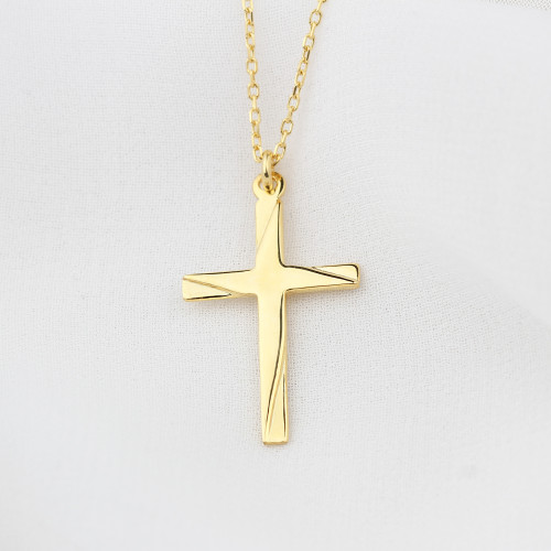 Glorria 925k Sterling Silver Cross Necklace