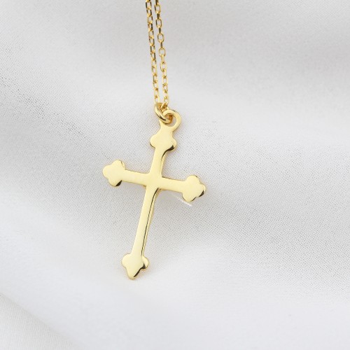 Glorria 925k Sterling Silver Cross Necklace