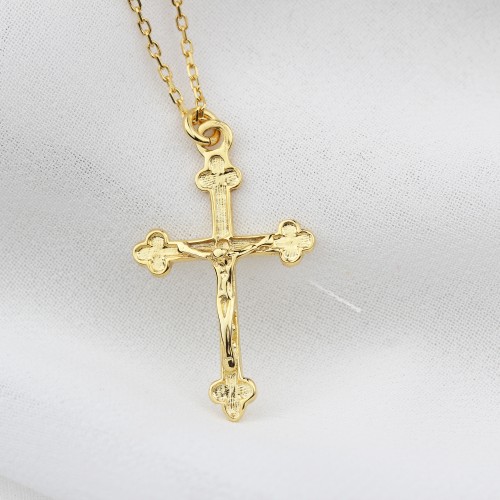 Glorria 925k Sterling Silver Cross Necklace