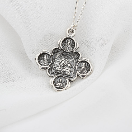 Glorria 925k Sterling Silver Virgin Mary Necklace