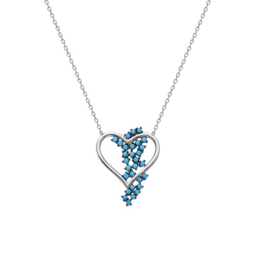 Glorria 925k Sterling Silver Heart Necklace Glorria 925k Sterling Silver Heart Necklace