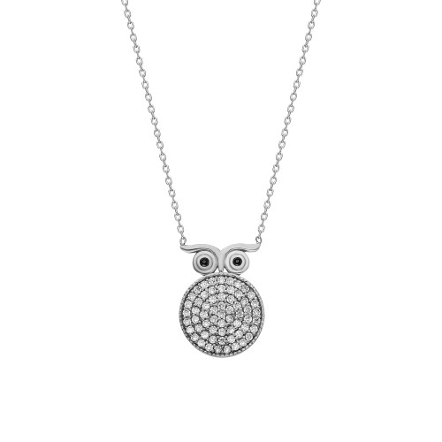 Glorria 925k Sterling Silver Owl Necklace Glorria 925k Sterling Silver Owl Necklace