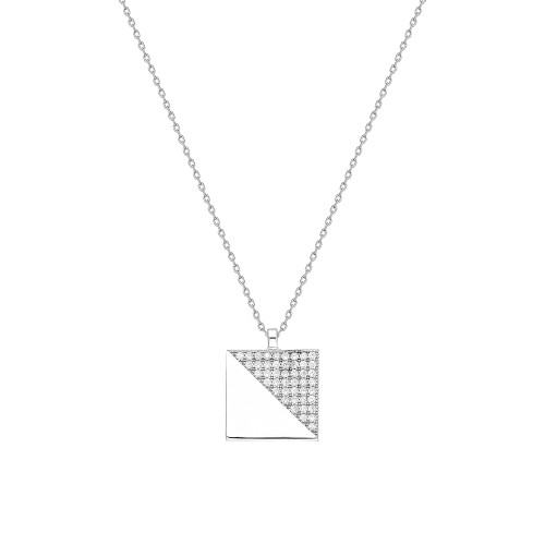 Glorria 925k Sterling Silver Geometric Necklace Glorria 925k Sterling Silver Geometric Necklace