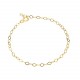 Glorria 925k Sterling Silver 15 cm Yellow Extension Chain