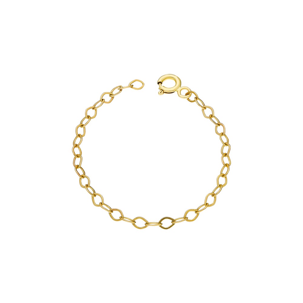 Glorria 925k Sterling Silver 10 cm Yellow Extension Chain