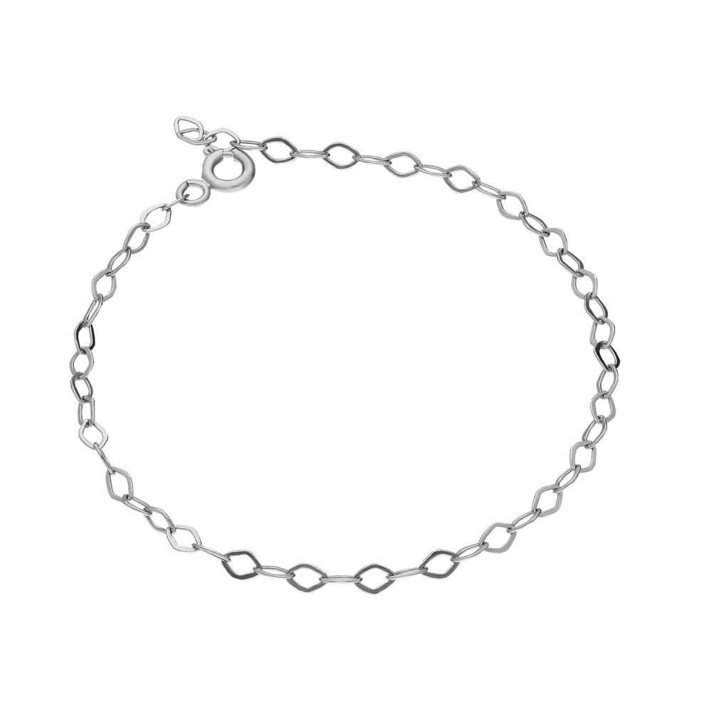 Glorria 925k Sterling Silver 15 cm White Extension Chain