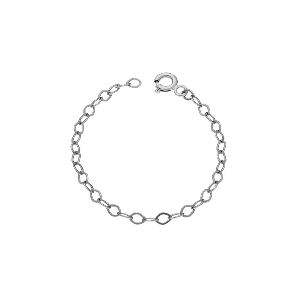 Glorria 925k Sterling Silver 10 cm White Extension Chain