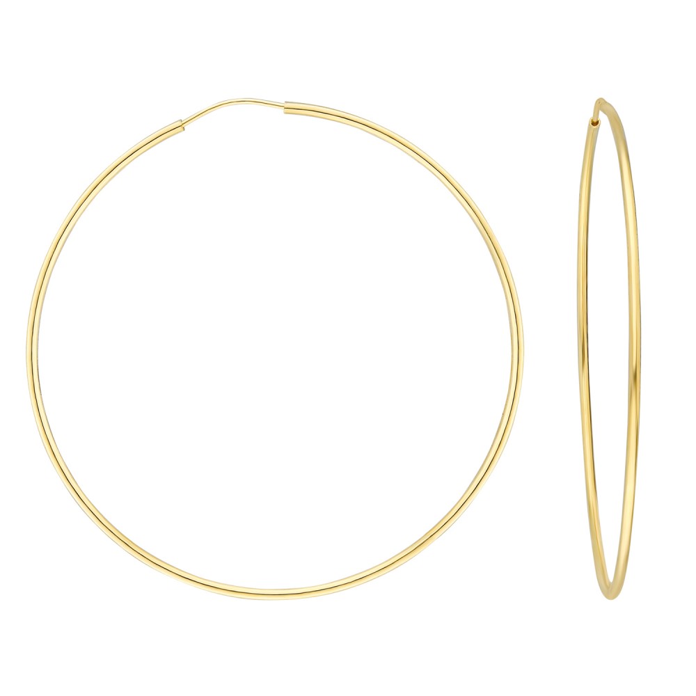 Glorria 14k Solid Gold 5,5 cm Hoop Earrings
