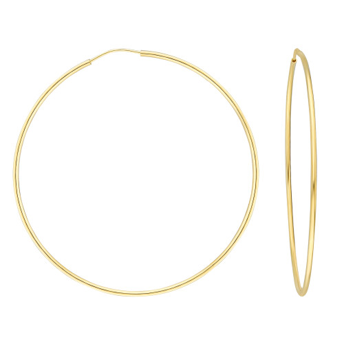 Glorria 14k Solid Gold 5,5 cm Hoop Earrings Glorria 14k Solid Gold 5,5 cm Hoop Earrings