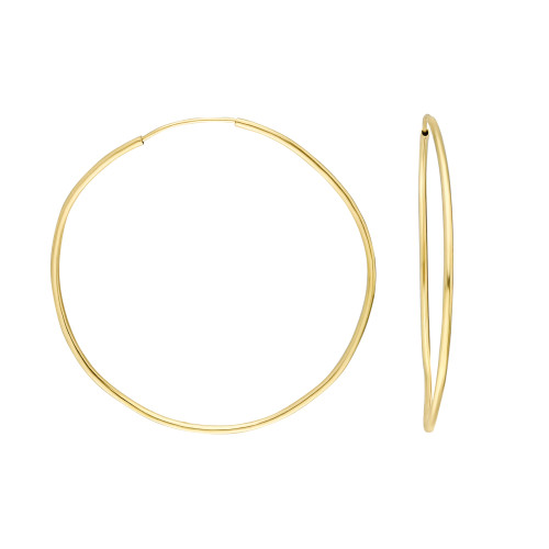 Glorria 14k Solid Gold 4,5 cm Hoop Earrings Glorria 14k Solid Gold 4,5 cm Hoop Earrings