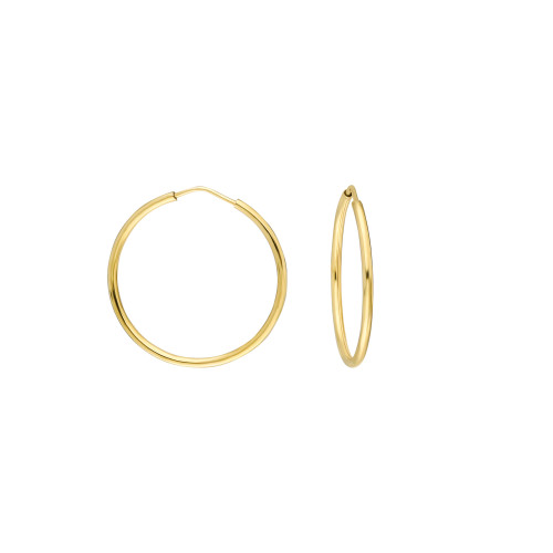Glorria 14k Solid Gold 2,5 cm Hoop Earrings Glorria 14k Solid Gold 2,5 cm Hoop Earrings
