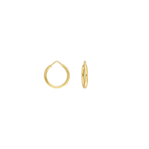Glorria 14k Solid Gold 1,3 cm Hoop Earrings Glorria 14k Solid Gold 1,3 cm Hoop Earrings