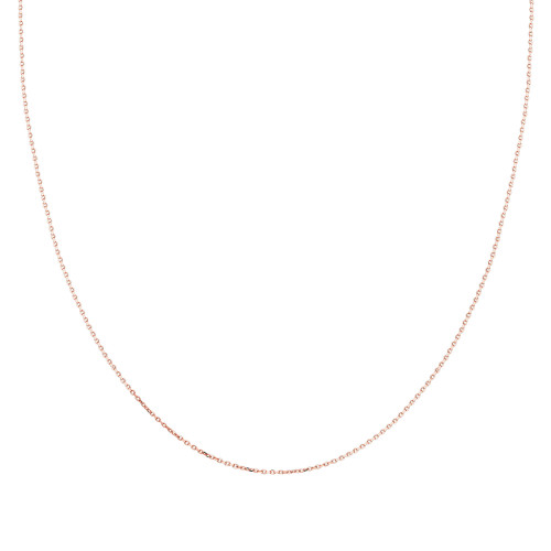 Glorria 14k Solid Gold 20 Micron Rose Forse Chain