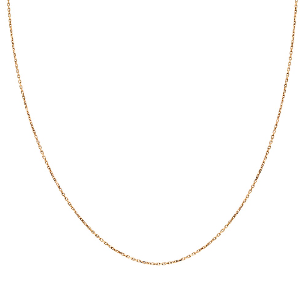 Glorria 14k Solid Gold 25 Micron Rose Forse Chain