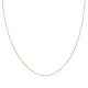 Glorria 14k Solid Gold 25 Micron Rose Forse Chain