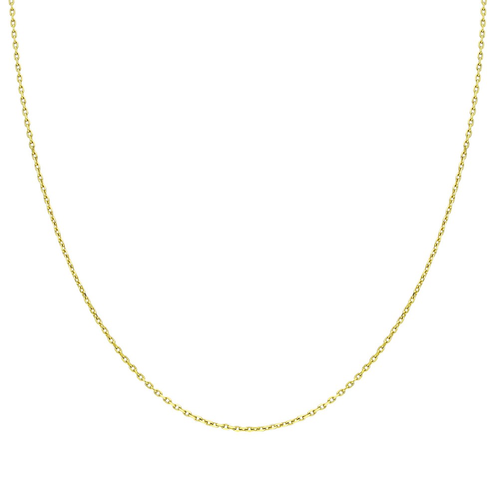 Glorria 14k Solid Gold 30 Micron Yellow Forse Chain