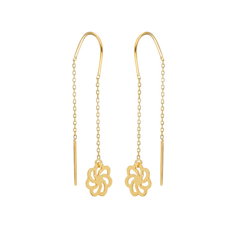 Glorria 14k Solid Gold Theme Earring Glorria 14k Solid Gold Theme Earring