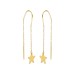 Glorria 14k Solid Gold Star Earring