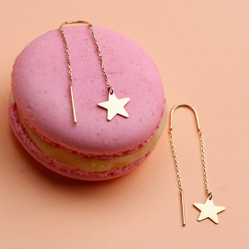 Glorria 14k Solid Gold Star Earring Glorria 14k Solid Gold Star Earring