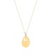 Glorria 14k Solid Gold Pearl Footprint Necklace