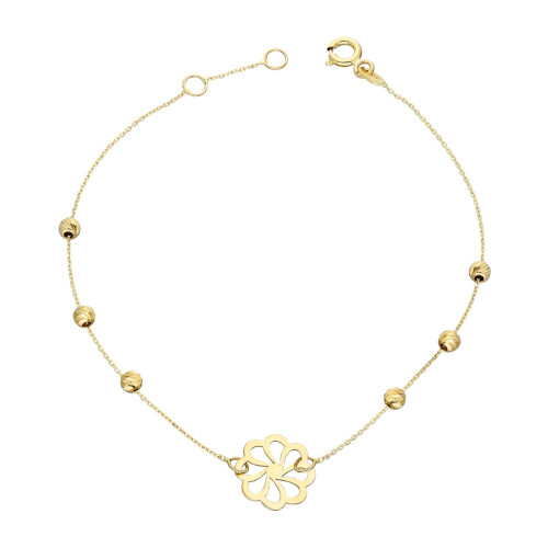 Glorria 14k Solid Gold Dorika Theme Bracelet Glorria 14k Solid Gold Dorika Theme Bracelet