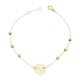 Glorria 14k Solid Gold Dorika Theme Bracelet