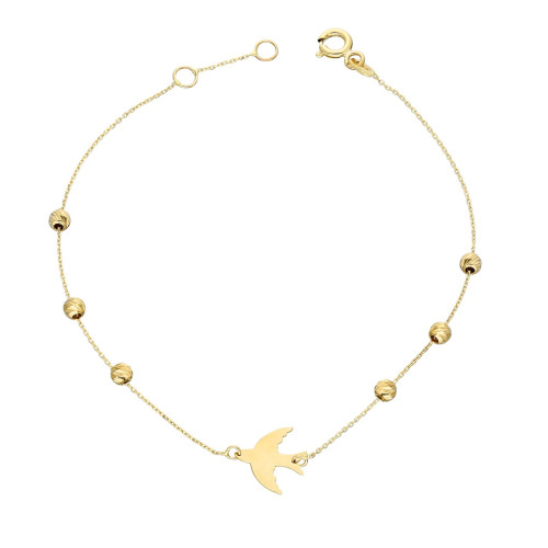 Glorria 14k Solid Gold Dorika Phoenix Bilekik Glorria 14k Solid Gold Dorika Phoenix Bilekik