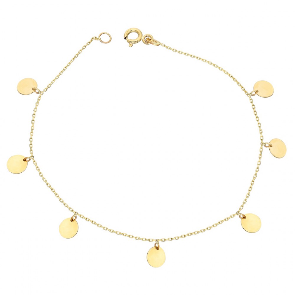 Glorria 14k Solid Gold Plate Bracelet