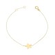 Glorria 14k Solid Gold Star Bracelet, Watch Gift Set