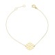 Glorria 14k Solid Gold Snowflake Bracelet